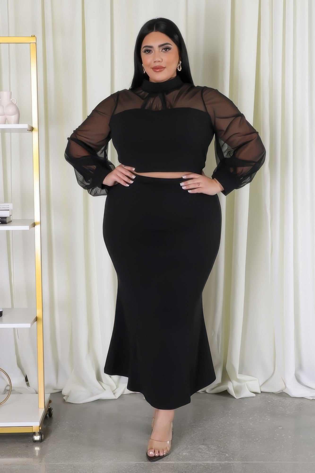 Stacey B's Stretch Skirt Set