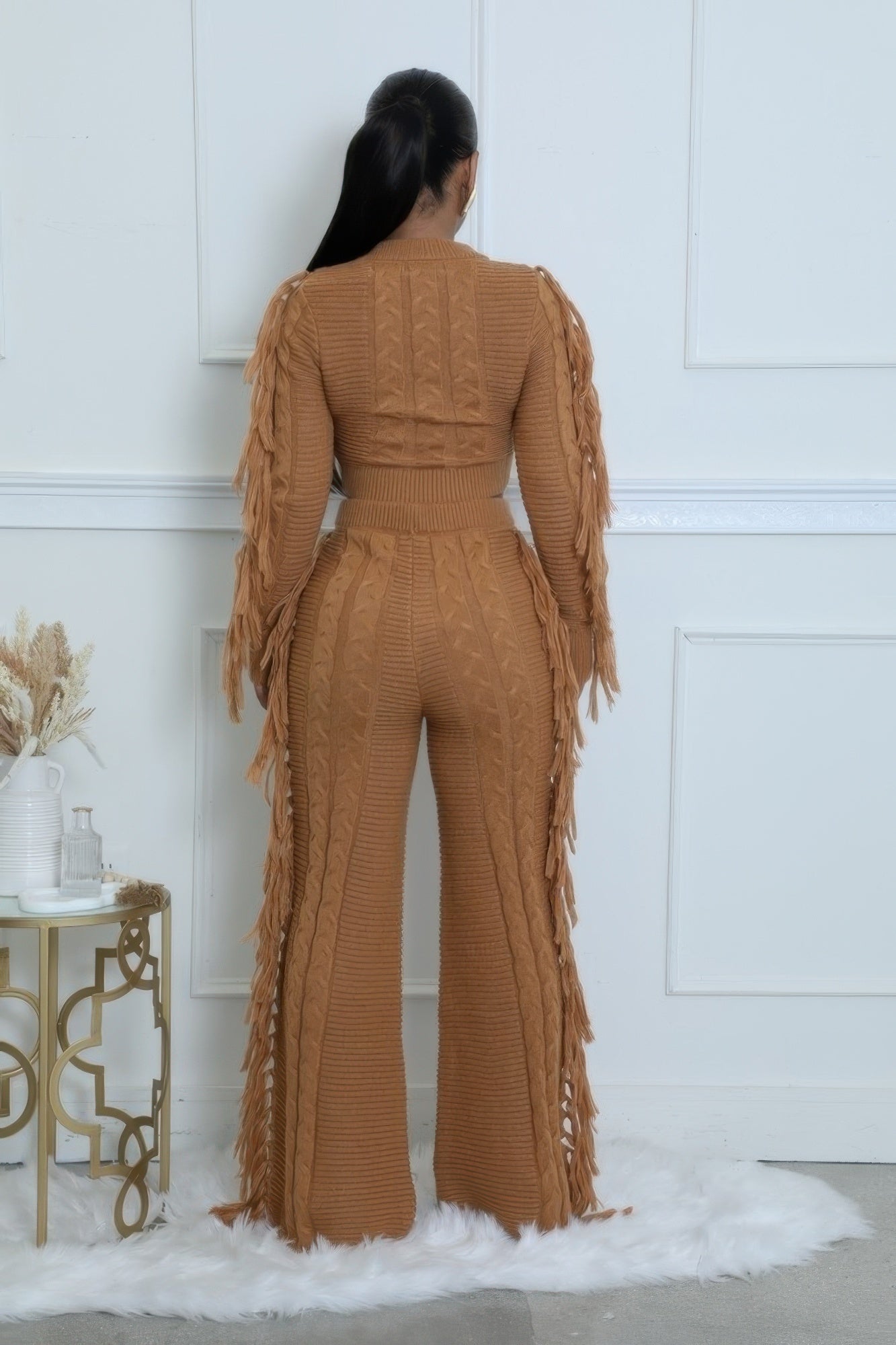 Stacey B's Knitted Stretch Pant Set