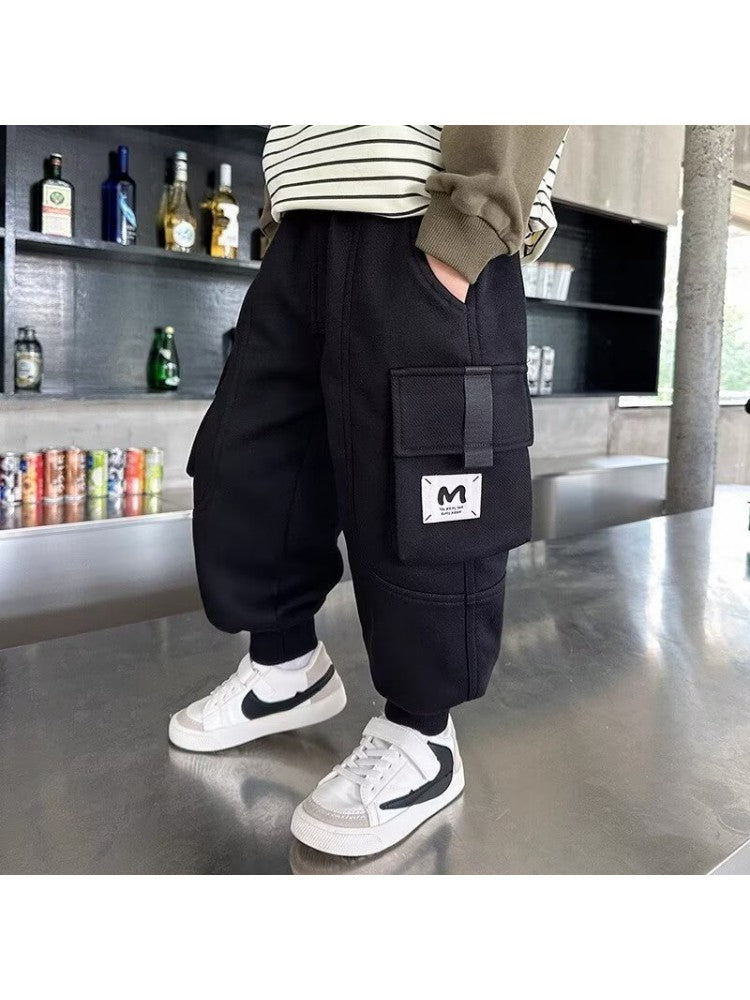 Stacey B's Cartoon Flounce Cargo Pocket Pants Boys Stylish & Fun