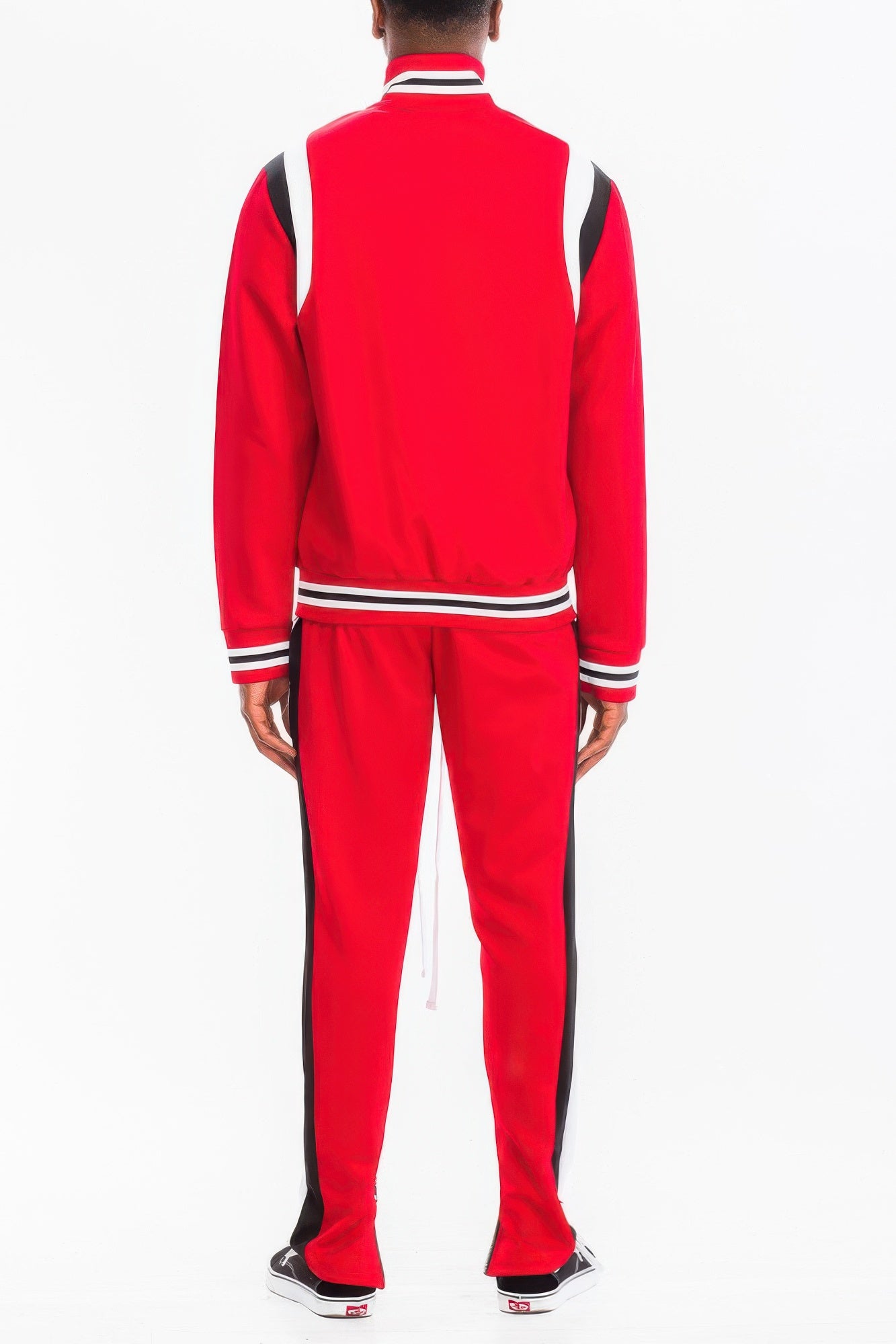 Stacey B's Mens Two Stripe Track Pants Track Jacket Set