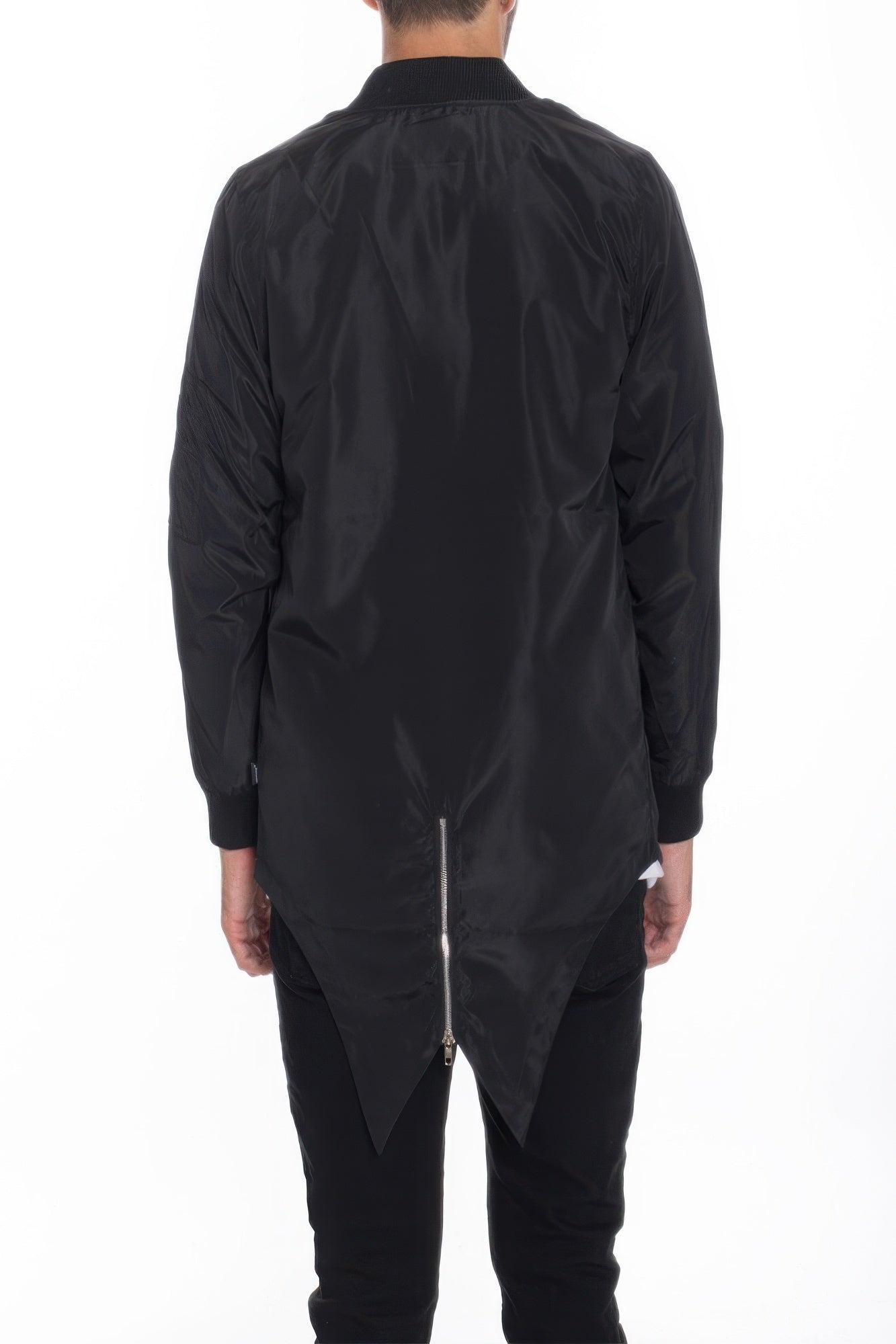 Stacey B's Mens Casual Windbreaker Satin Jacket