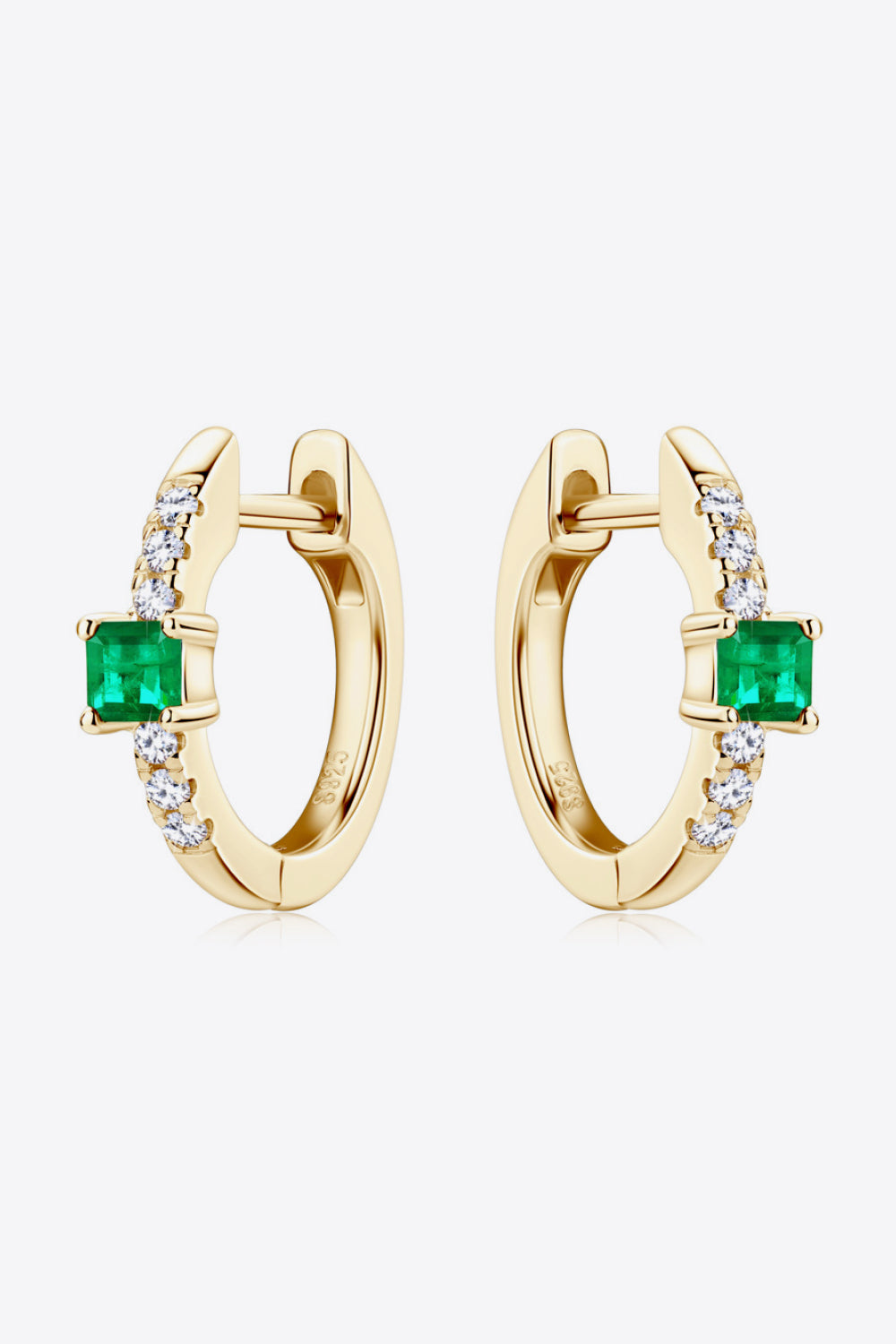 Stacey B's Lab-Grown Emerald Earrings
