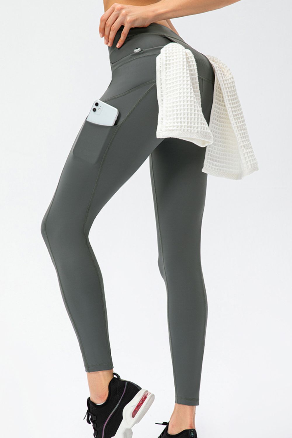 Stacey B's Full Size Slim Fit High Waist Long Sports Pants with Pockets