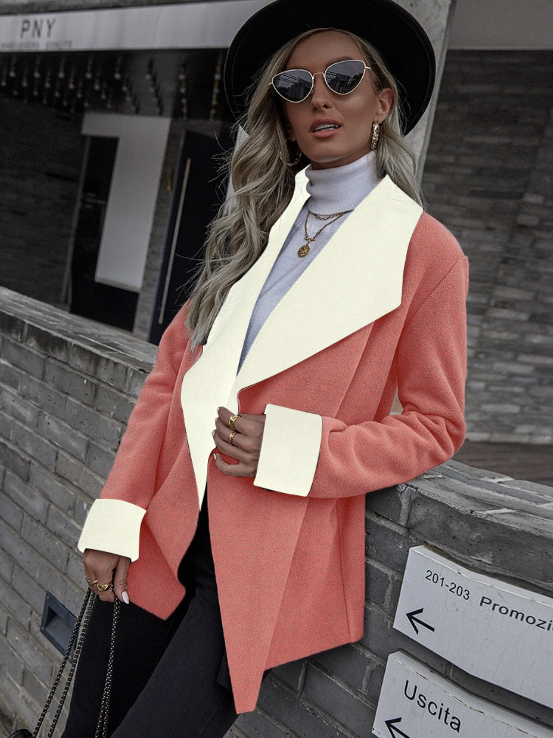 Stacey B's Open Front Long Sleeve Jacket