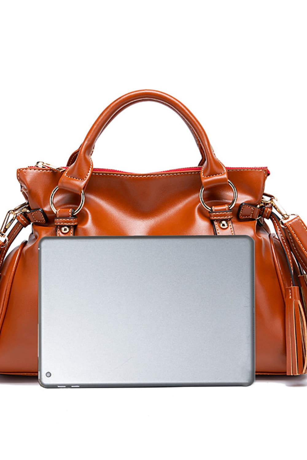 Stacey B's PU Leather Handbag with Tassels