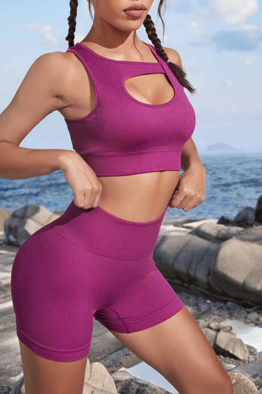 Stacey B's Cutout Two-Piece Sports Set