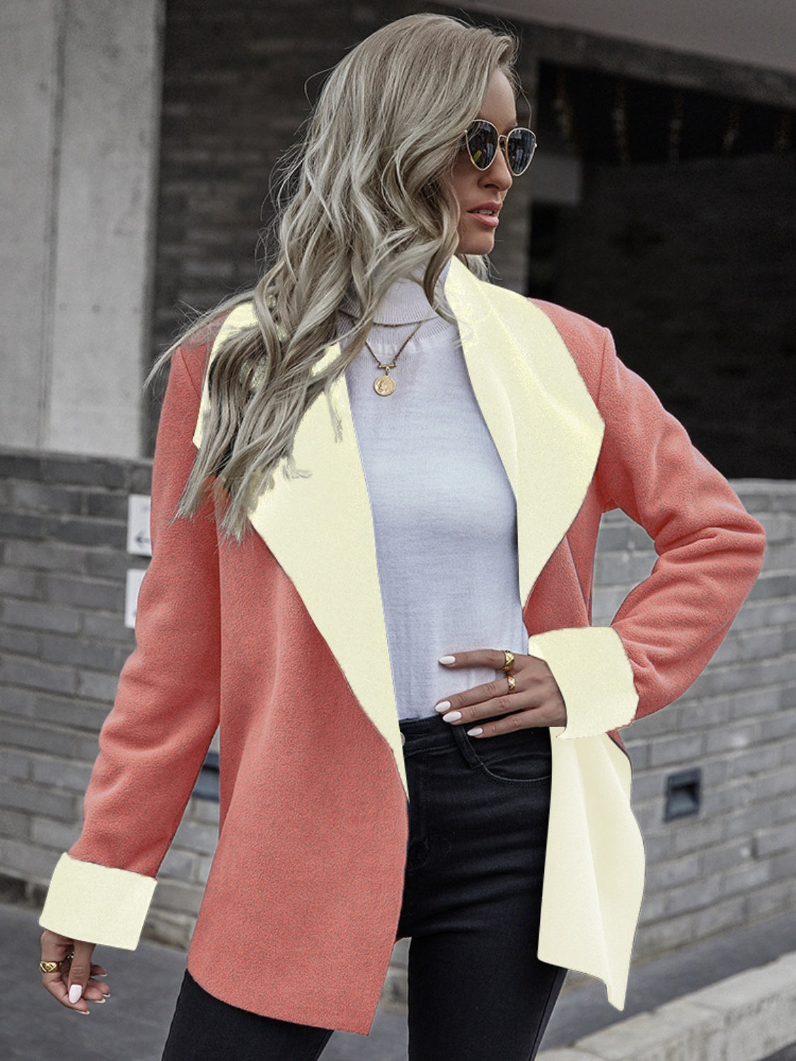 Stacey B's Open Front Long Sleeve Jacket