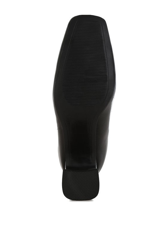 Stacey B's Kostaka Patent Square Toe Ankle Boots