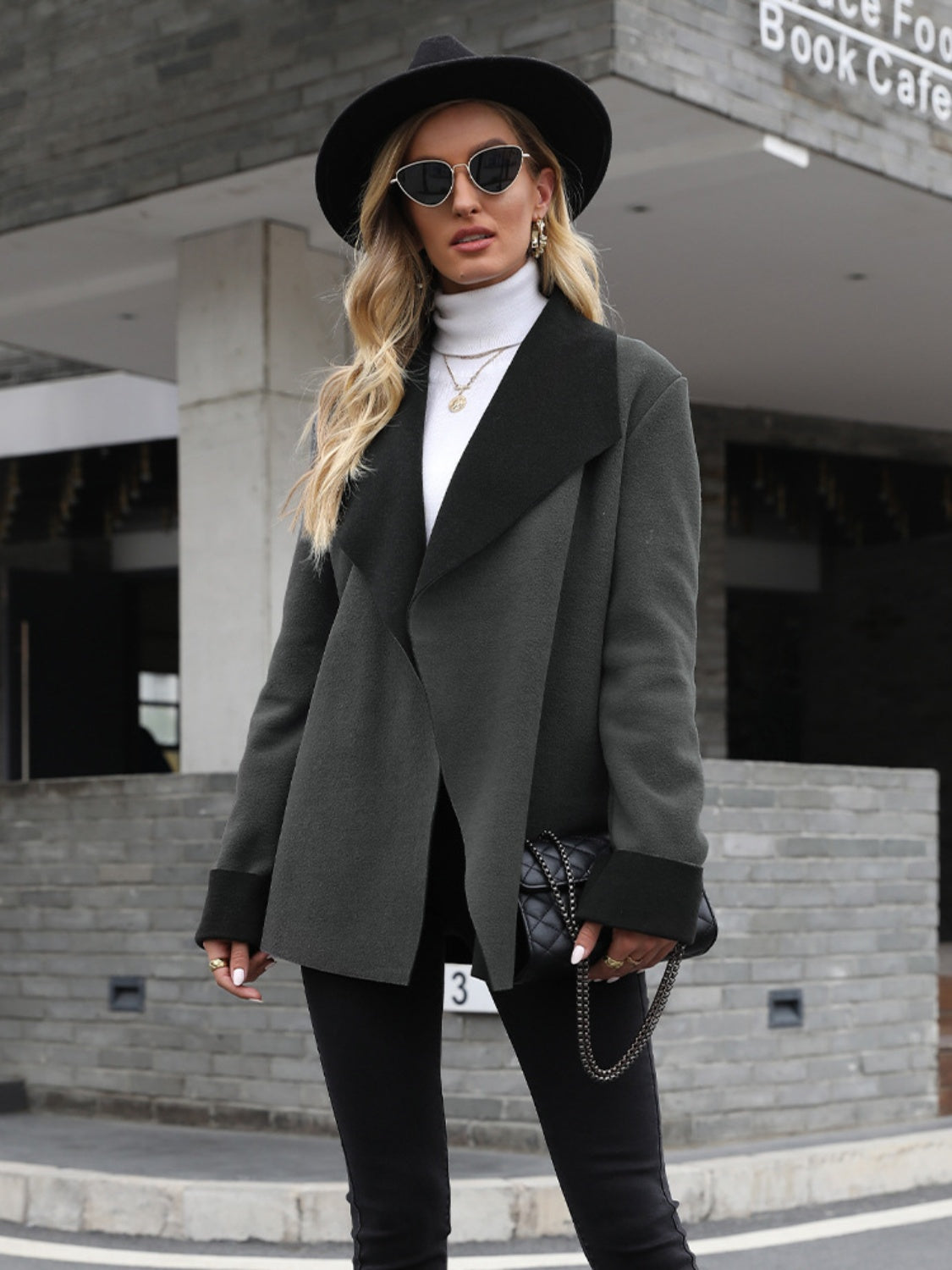 Stacey B's Open Front Long Sleeve Jacket