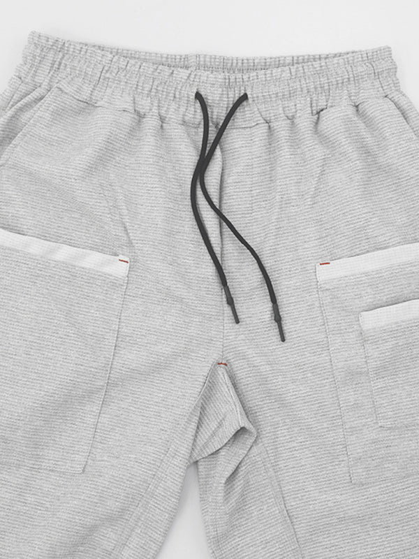 Stacey B's Men's new sports pants, loose legged, multi-pocket casual trousers