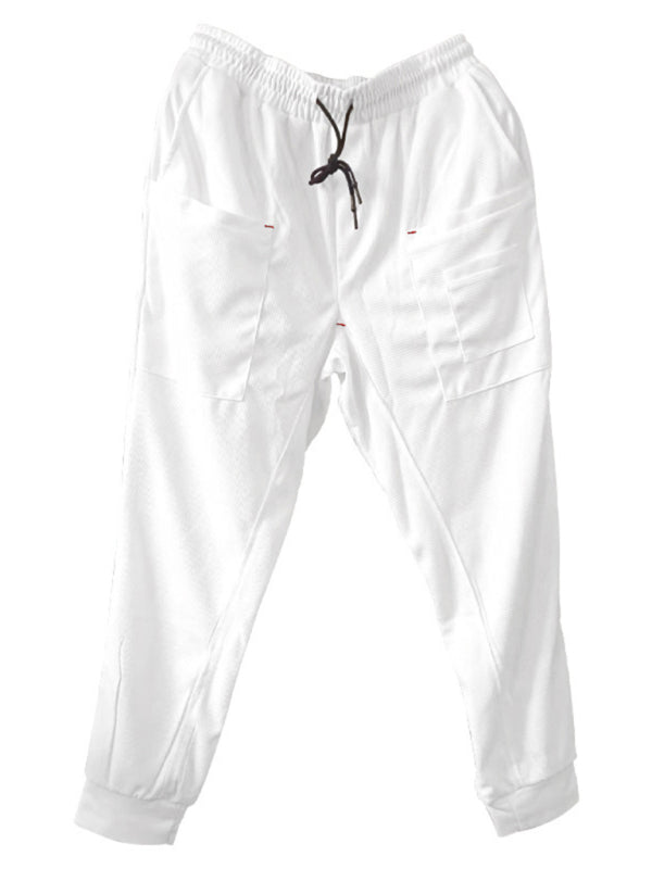 Stacey B's Men's new sports pants, loose legged, multi-pocket casual trousers