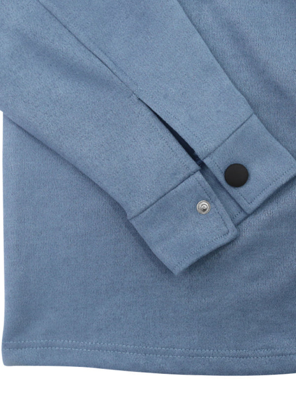 Stacey B's Men's new long-sleeved trousers single-breasted jacket solid color slim two-piece set
