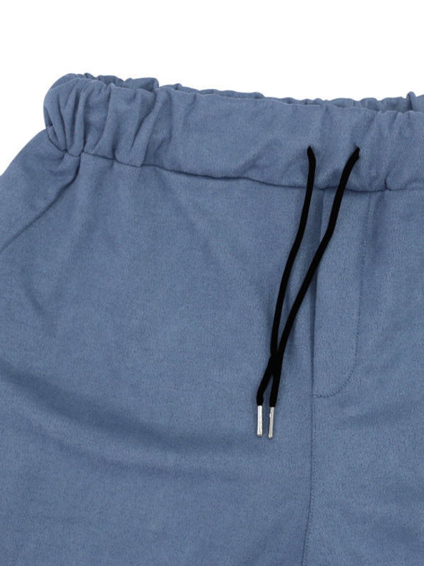 Stacey B's Men's new long-sleeved trousers single-breasted jacket solid color slim two-piece set