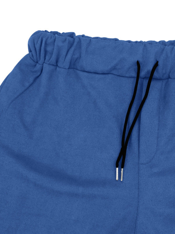 Stacey B's Men's new long-sleeved trousers single-breasted jacket solid color slim two-piece set