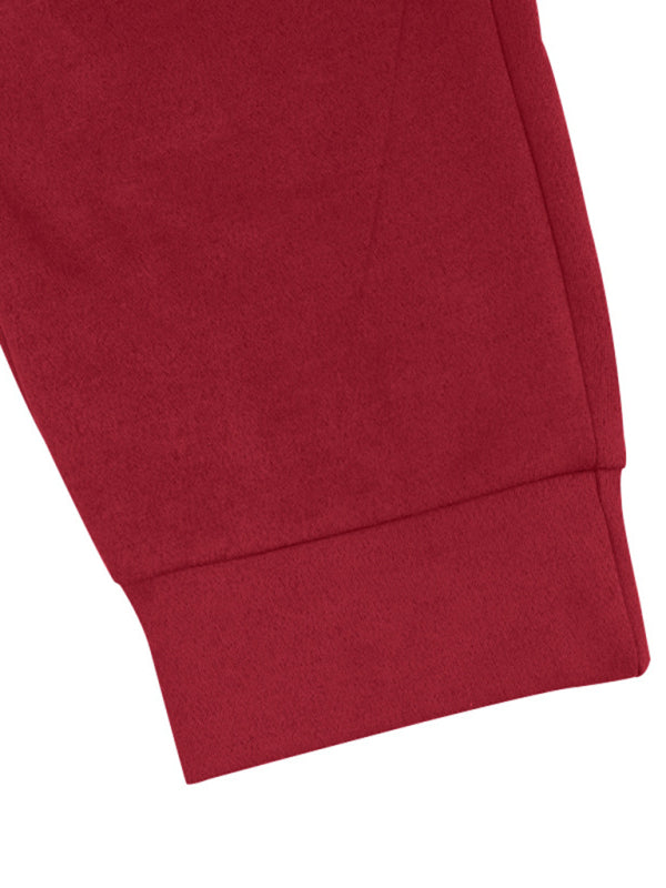 Stacey B's Men's new long-sleeved trousers single-breasted jacket solid color slim two-piece set