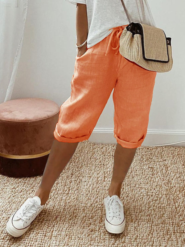 Stacey B's women's pocket elastic casual trousers