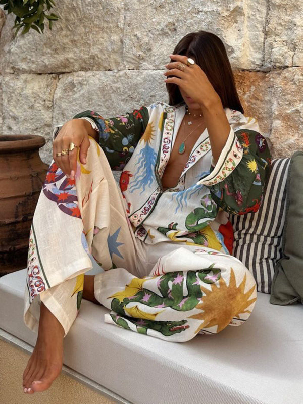 Stacey B's New Fashion Personalized Printed Long Sleeve Shirt Set