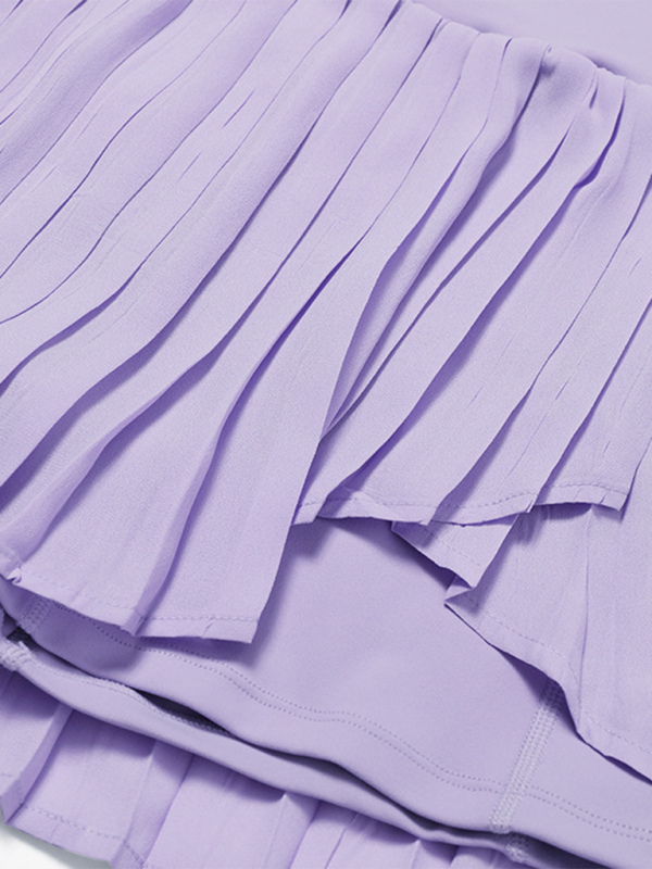 Stacey B's Fashion casual pleated quick-drying tennis anti-exposure sports skirt pants