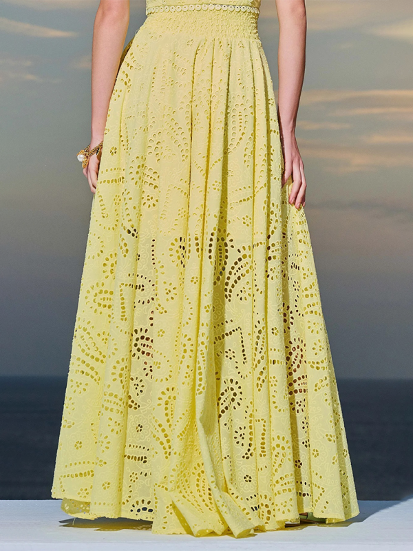 Stacey B's New Sleeveless Long Dress Pocket Suit Casual Vacation Loose Two-piece Set