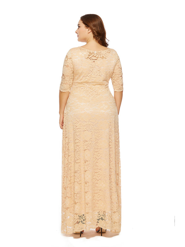Stacey B's Plus size women's new elegant lace dress