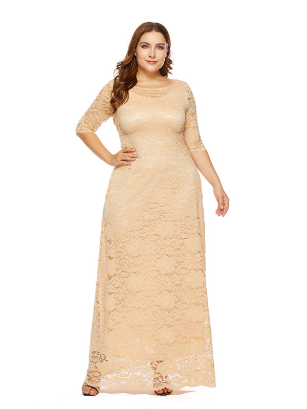 Stacey B's Plus size women's new elegant lace dress
