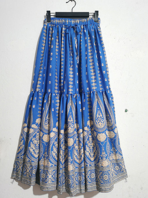 Stacey B's big swing skirt Bohemian holiday high waist beach skirt