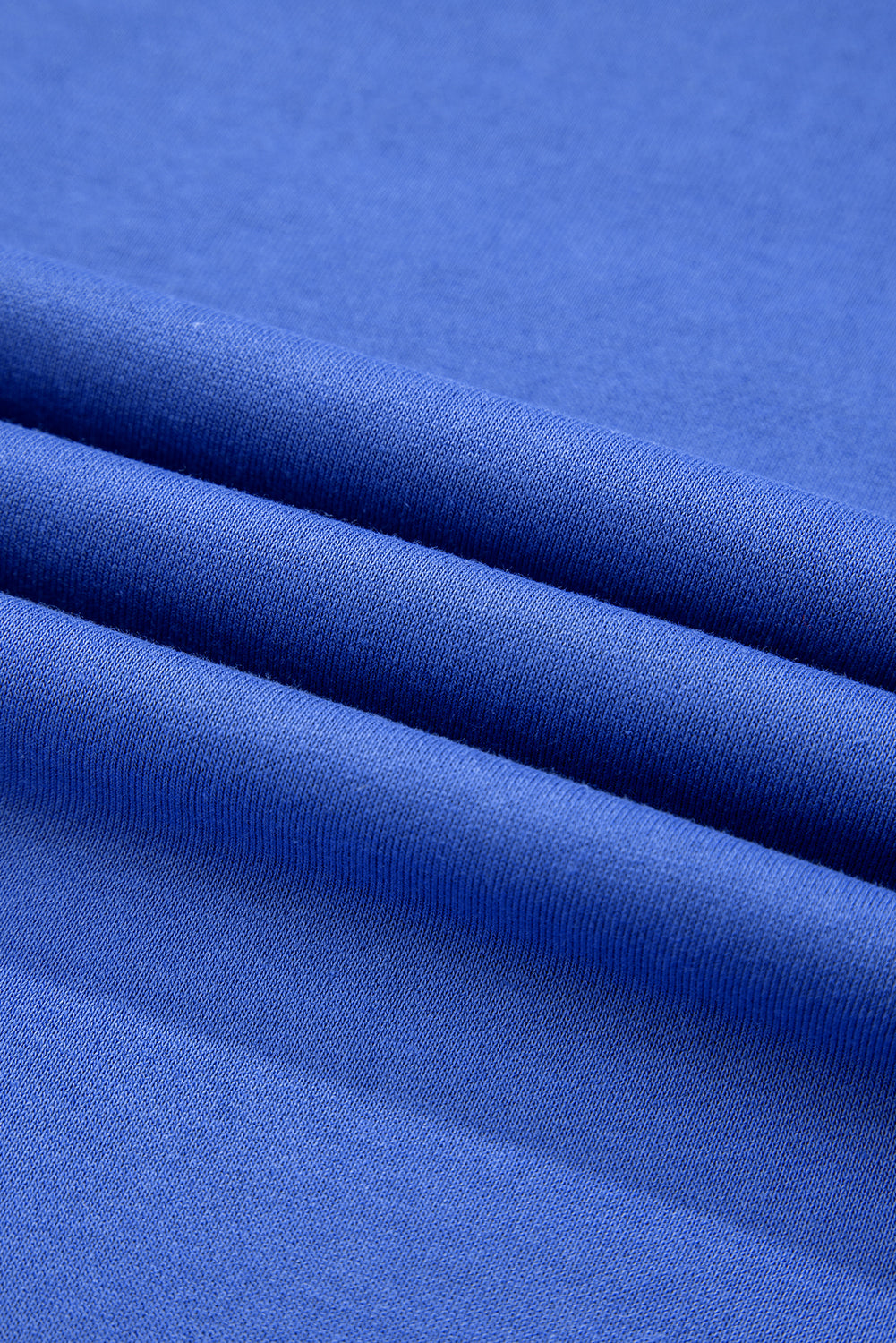 Stacey B's Sky Blue Varsity Contrast Banded Sleeve Shift Sweatshirt Dress