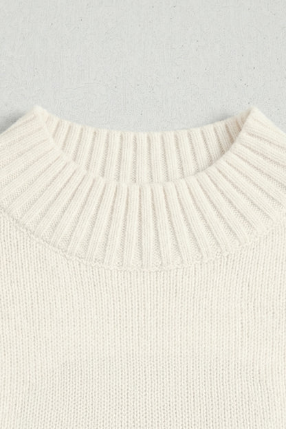 Stacey B's White Valentine Heart Graphic Cropped Short Sleeve Sweater