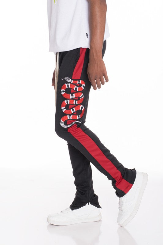 Stacey B's Snake Patched Track Pants