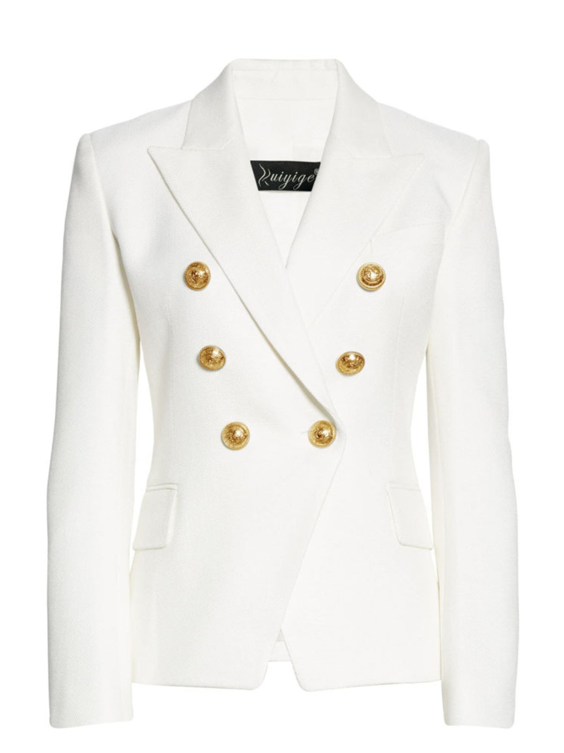 Stacey B's Lapel Collar Long Sleeve Blazer