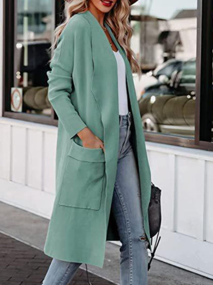 Stacey B's Open Front Dropped Shoulder Outerwear