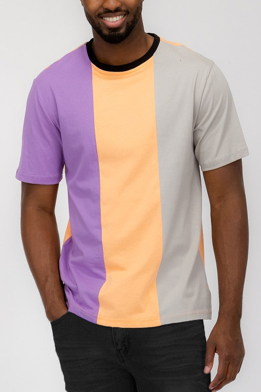 Stacey B's Mens Color Block T Shirt