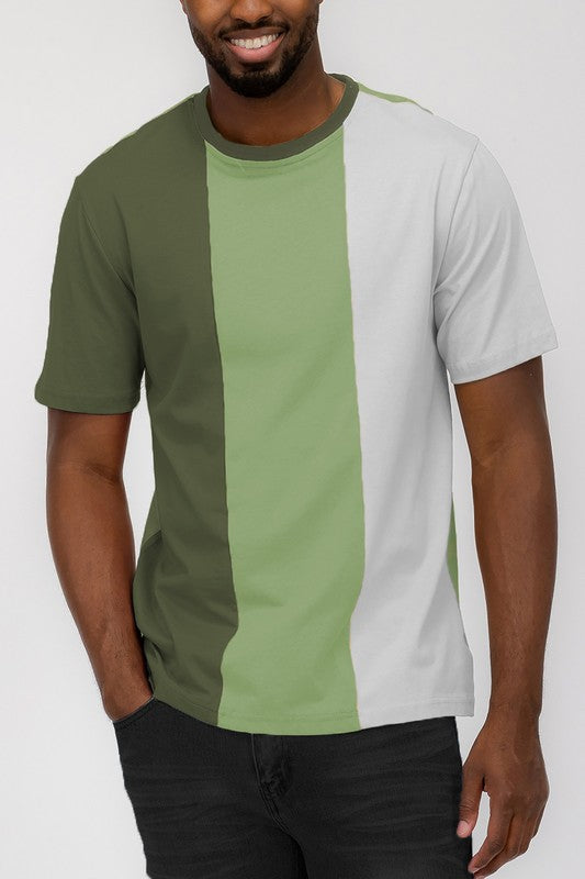 Stacey B's Vertical Color Block T -shirt