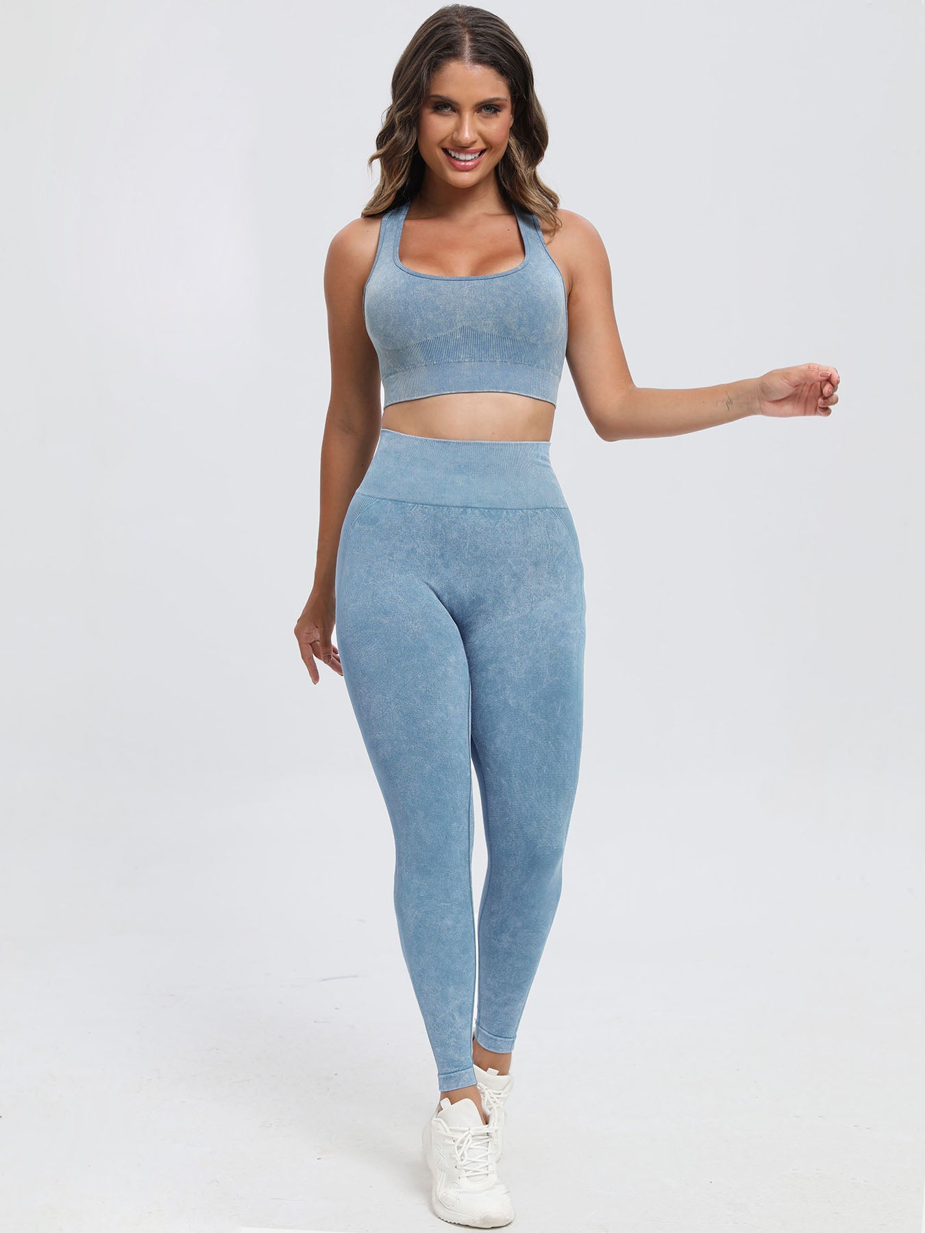 Stacey B's Scoop Neck Wide Strap Top and Pants Active Set