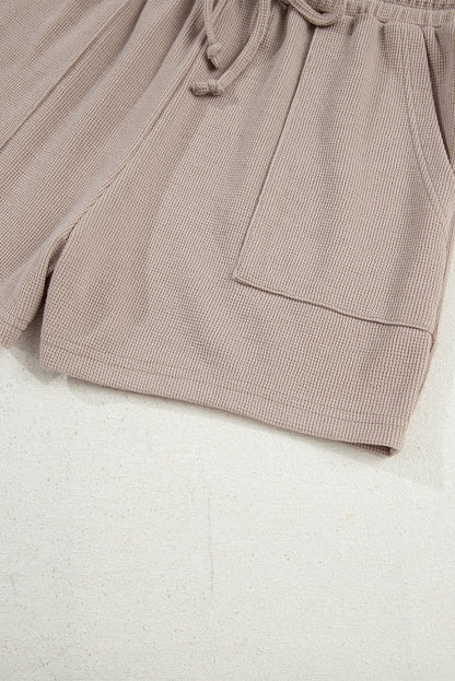 Stacey B's Jet Stream Textured Colorblock Patchwork Tee and Shorts Set