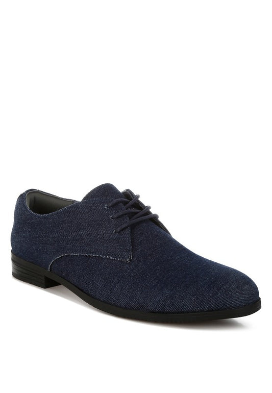 Stacey B's Zapier Men's Denim Oxford Shoes