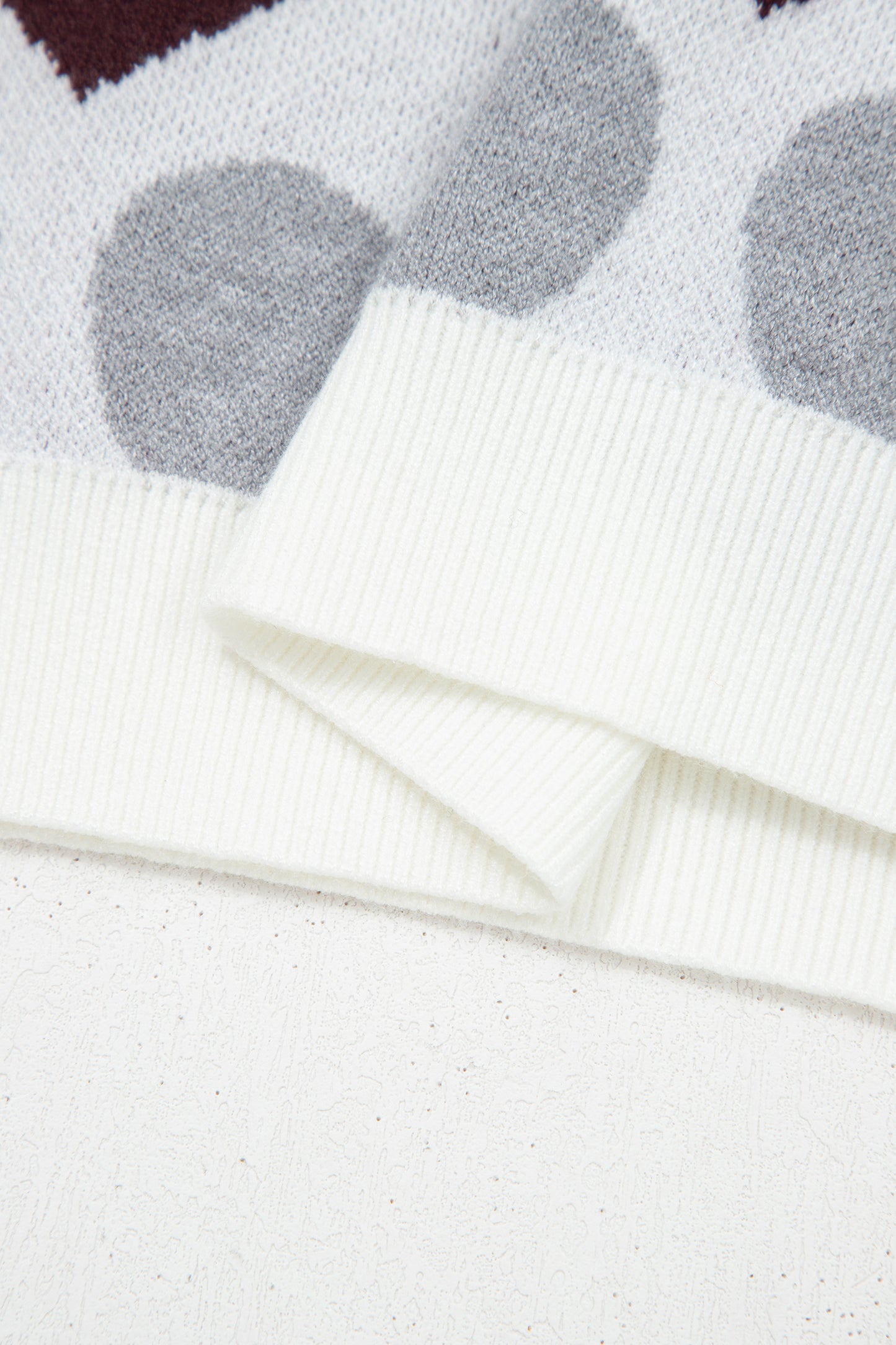 Stacey B's White Valentine Heart Short Sleeve Sweater