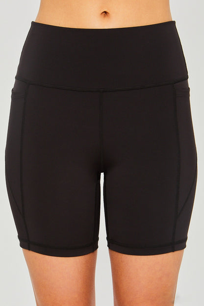 Stacey B's Love Tree High Waist Seam Detail Active Shorts