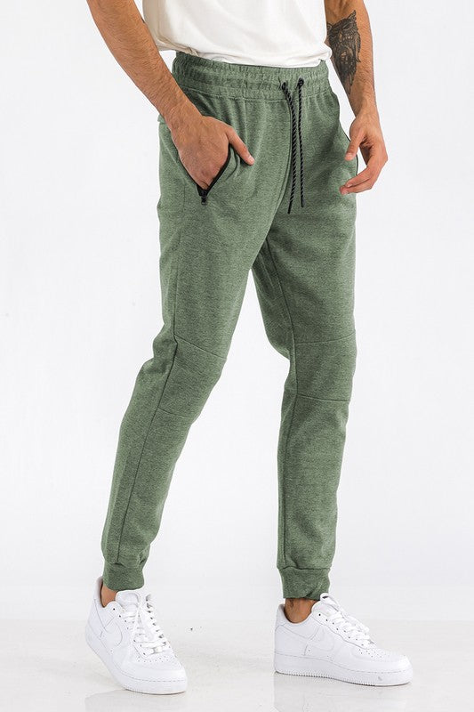 Stacey B's Mens Solid Heathered Jogger