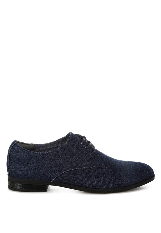 Stacey B's Zapier Men's Denim Oxford Shoes