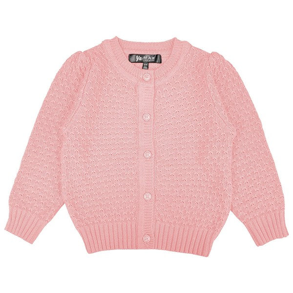 Stacey B's Girl's Cute Pattern Cropped Daily Cardigan Sweater