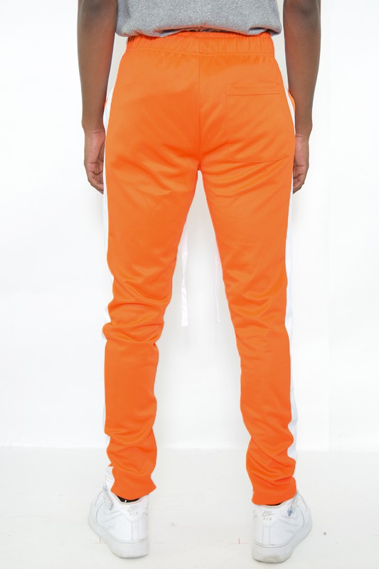 Stacey B's Slim Fit Single Stripe Track Pants