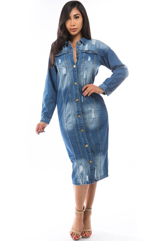 Stacey B's Denim Jacket Dress