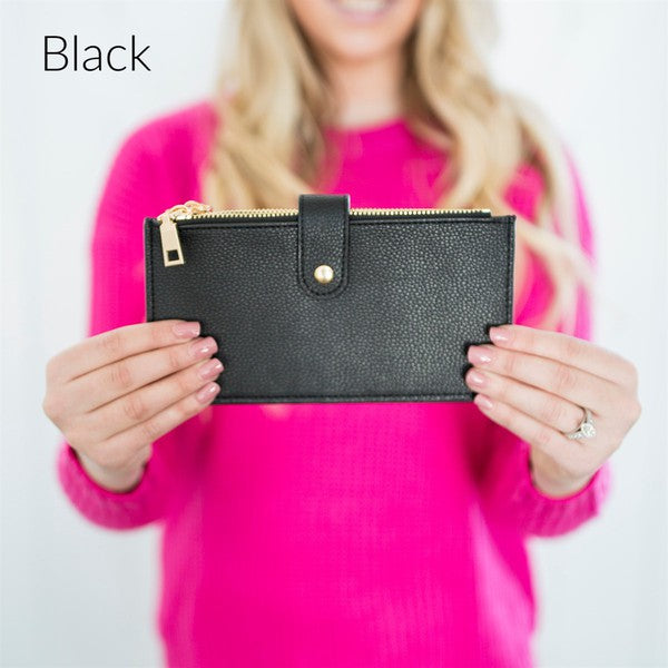 Stacey B's Slim Credit Card Zipper Wallet