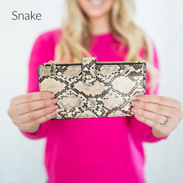 Stacey B's Slim Credit Card Zipper Wallet