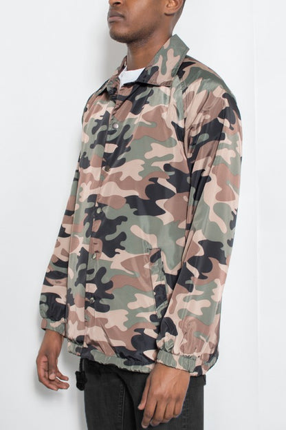 Stacey B's Camo Print Coachs Jacket