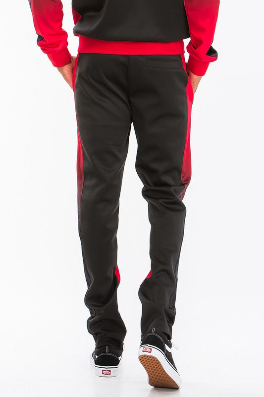 Stacey B's Black Red Full Zip Ombre Track Suit