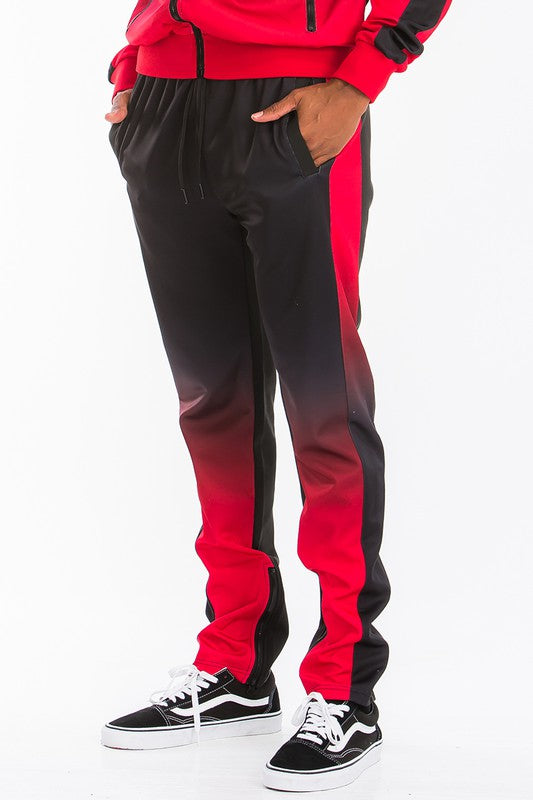 Stacey B's Black Red Full Zip Ombre Track Suit