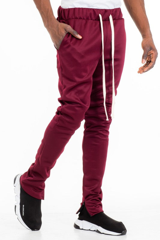 Stacey B's Solid Color Plain Basic Track Pants