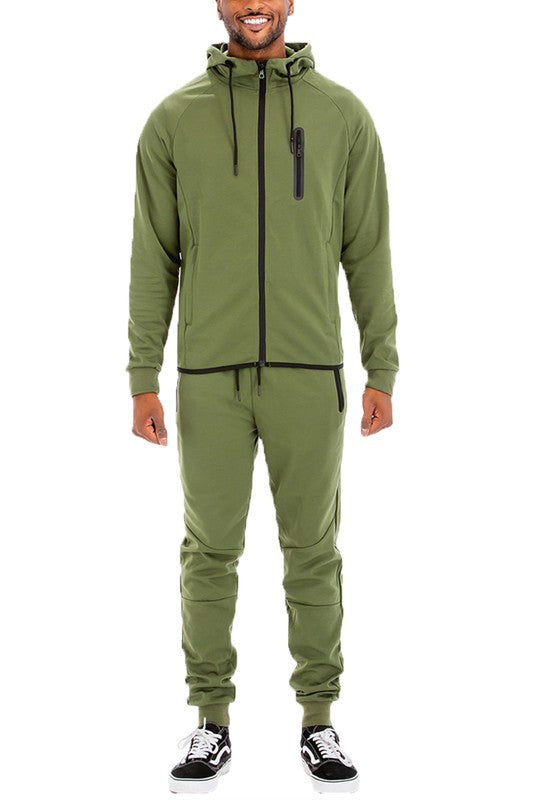 Stacey B's Mens Full Zip Sweat Pant Sweat Set